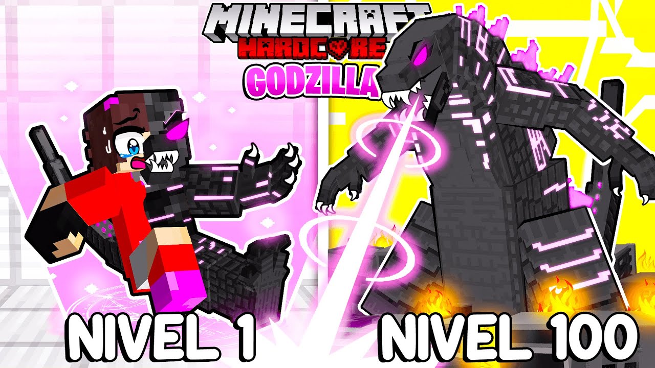 ¡Me convertí de HUMANO a GODZILLA en Minecraft! MONSTERVERSE!😨🦎 - Misaki Gamer