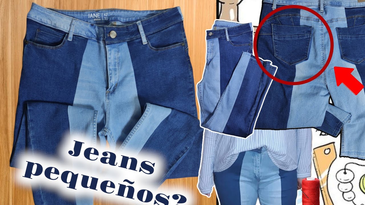 Combinación de 2 jeans/ agranda tu pantalón ✂️🧵🪡