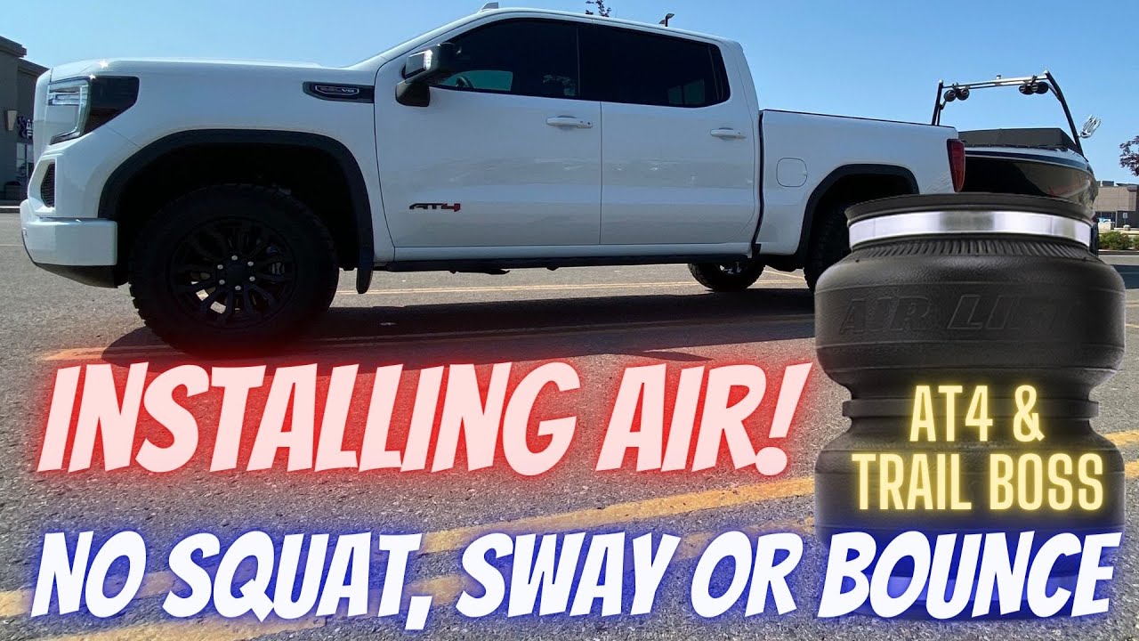 Как установить подушки безопасности Air Lift LoadLifter на GMC Sierra AT4 и Chevy Trail Boss