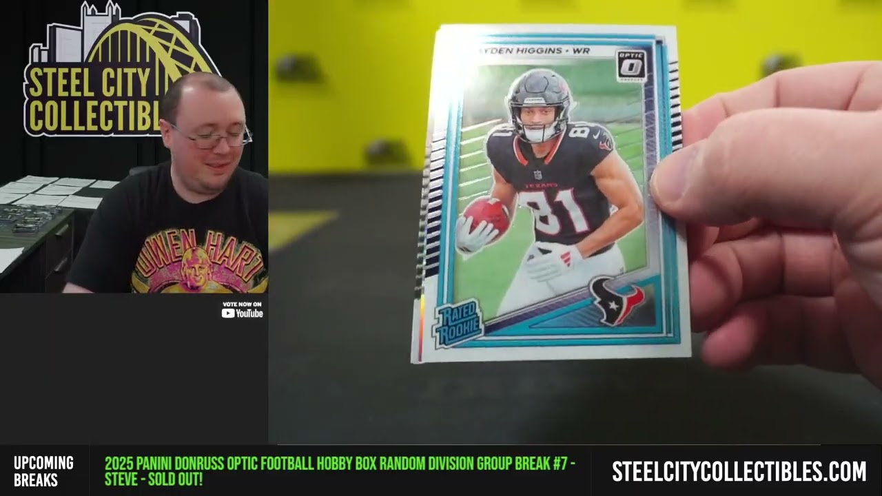 2025 Panini Donruss Optic Football Hobby Box Random Division Group Break #7 - Steve