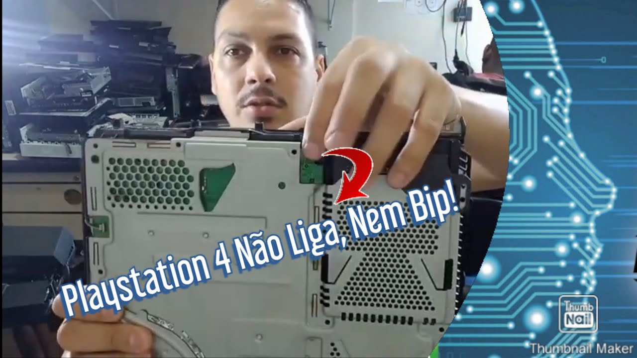 Playstation 4, Não liga, Sem Barulho Nenhum, Aparelho não dá sinal. Curto na Entrada de 5V!