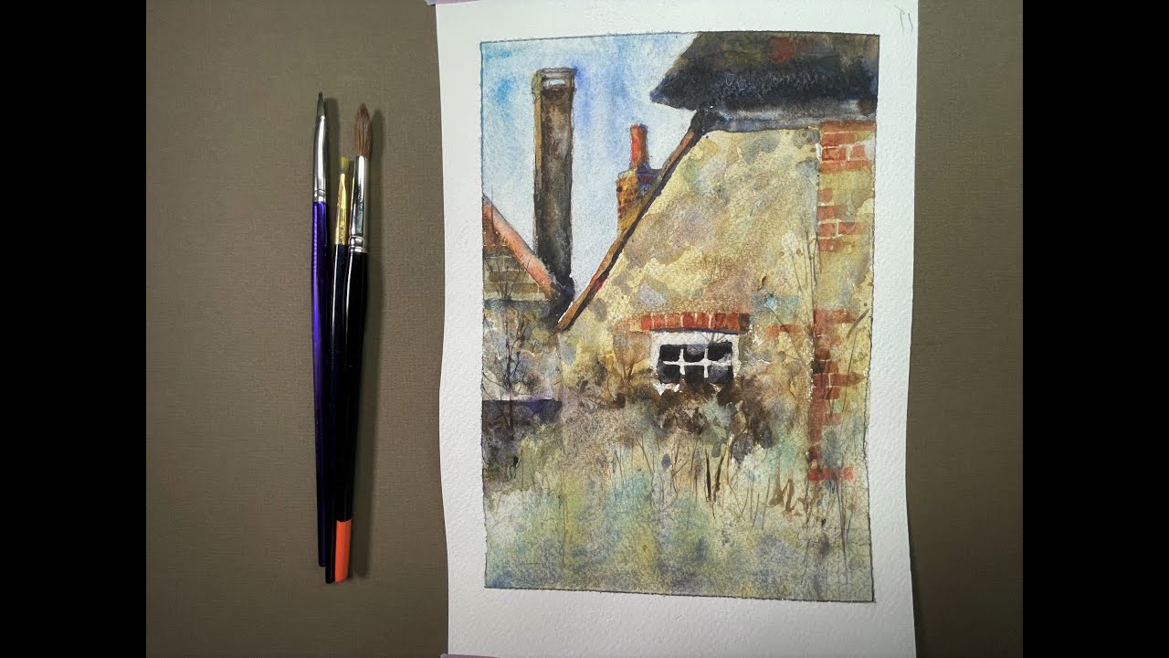 Rustic European Architecture WATERCOLOUR Tutorial - with Chris Petri