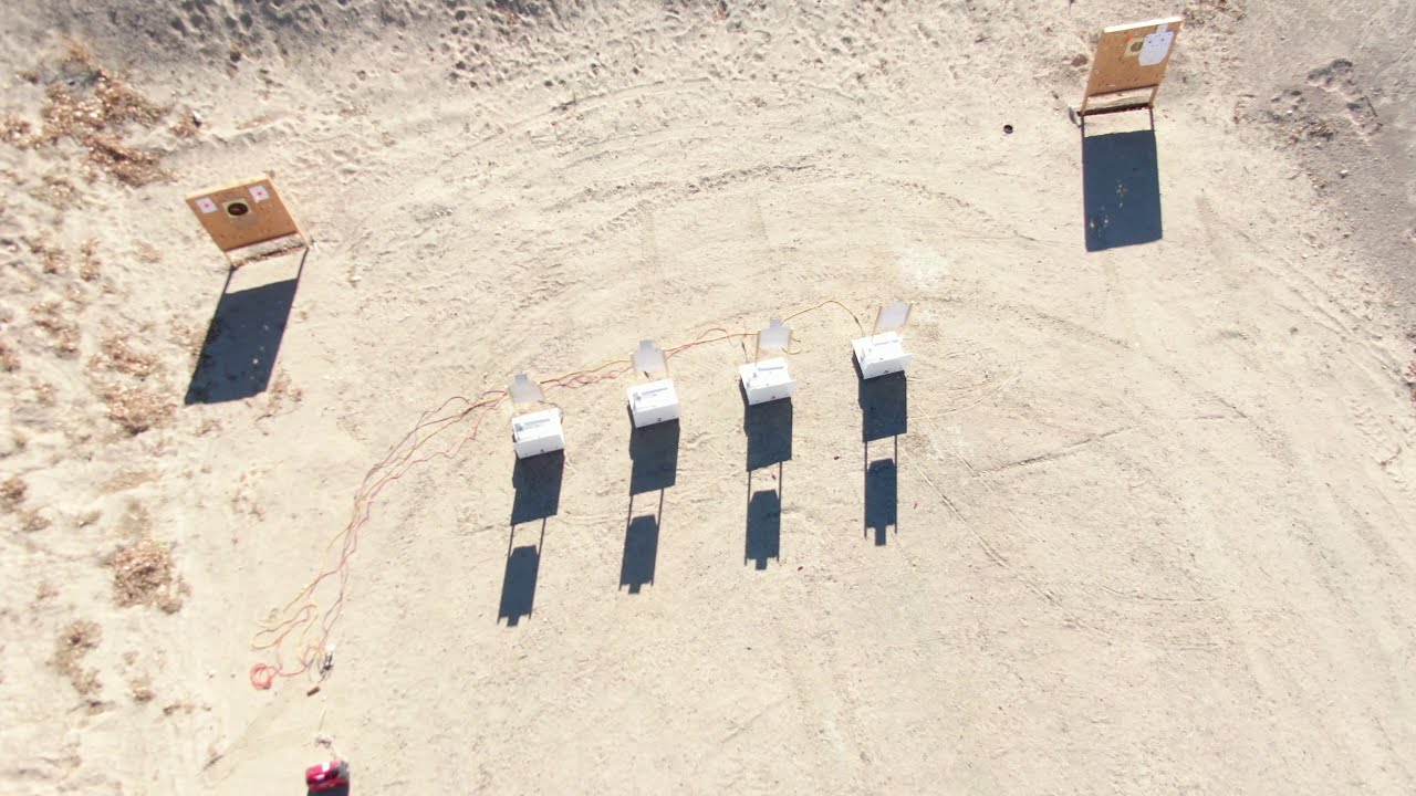 MGM Targets – AR550 Steel Targets – MGM Targets portable 180° turning target system