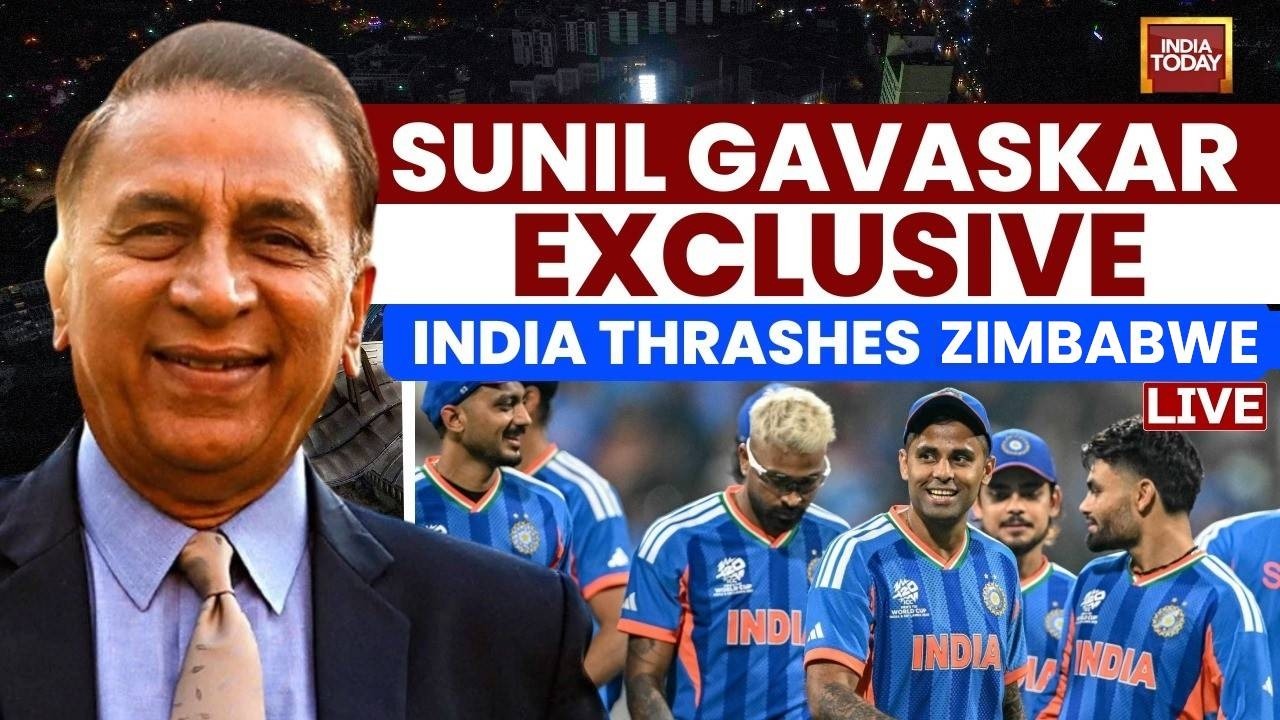 🔴India Beat Zimbabwe LIVE Match | Sunil Gavaskar LIVE On IND vs ZIM Match | T20 World Cup LIVE Match