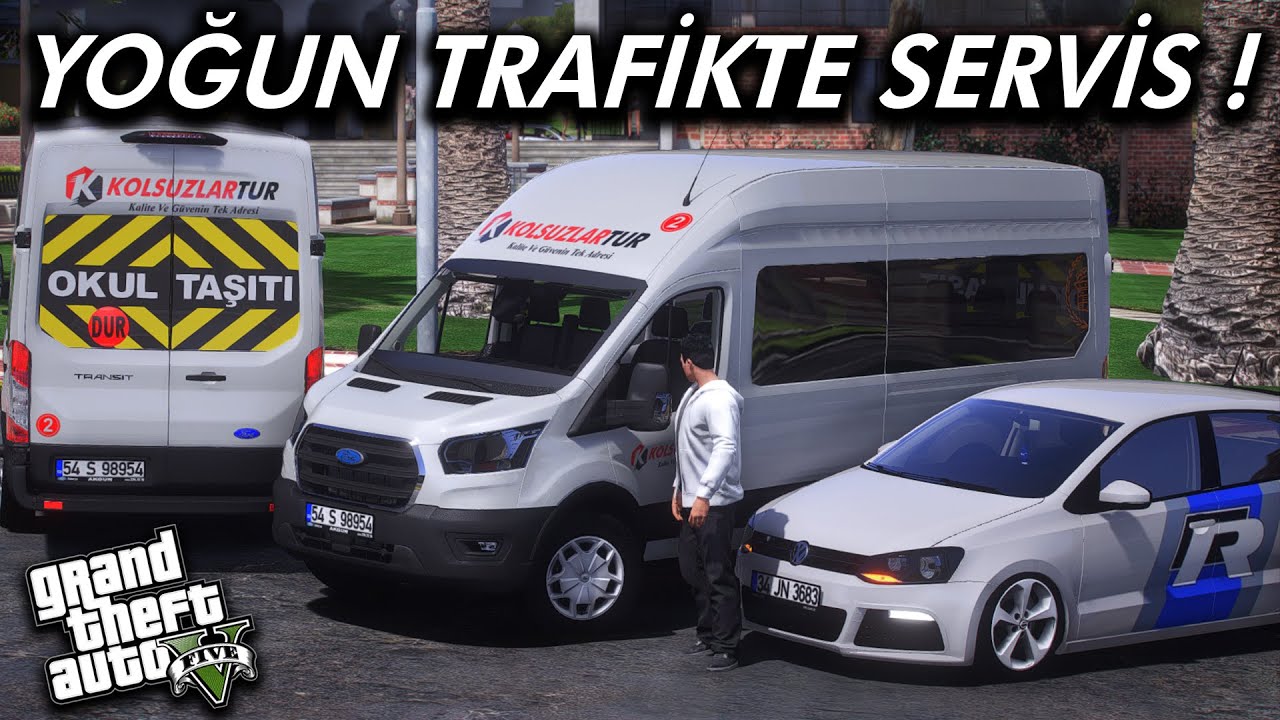 SABAH TRAFİĞİ ! - GTA 5 OKUL SERVİSİ MODU - GERÇEK HAYAT
