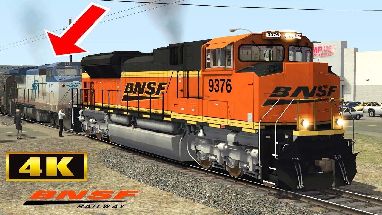 BNSF Rescues Amtrak Broken Train❗❌