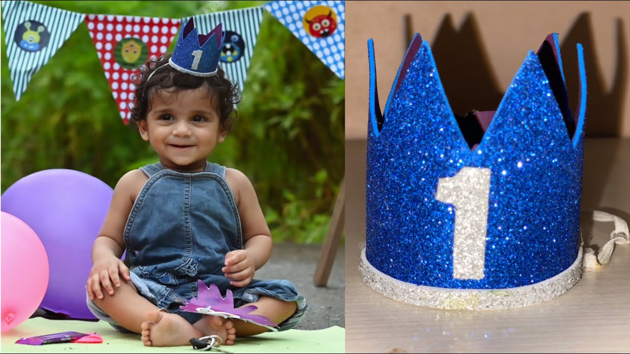 DIY Crown Headband For Birthday Boy | Crown For Cake Smash | Happy Birthday Crown For Baby Boy
