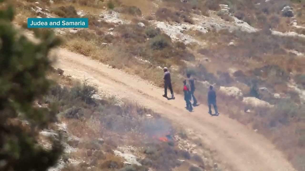 General footage of damage from Palestinian arson attacks in Judea and Samaria