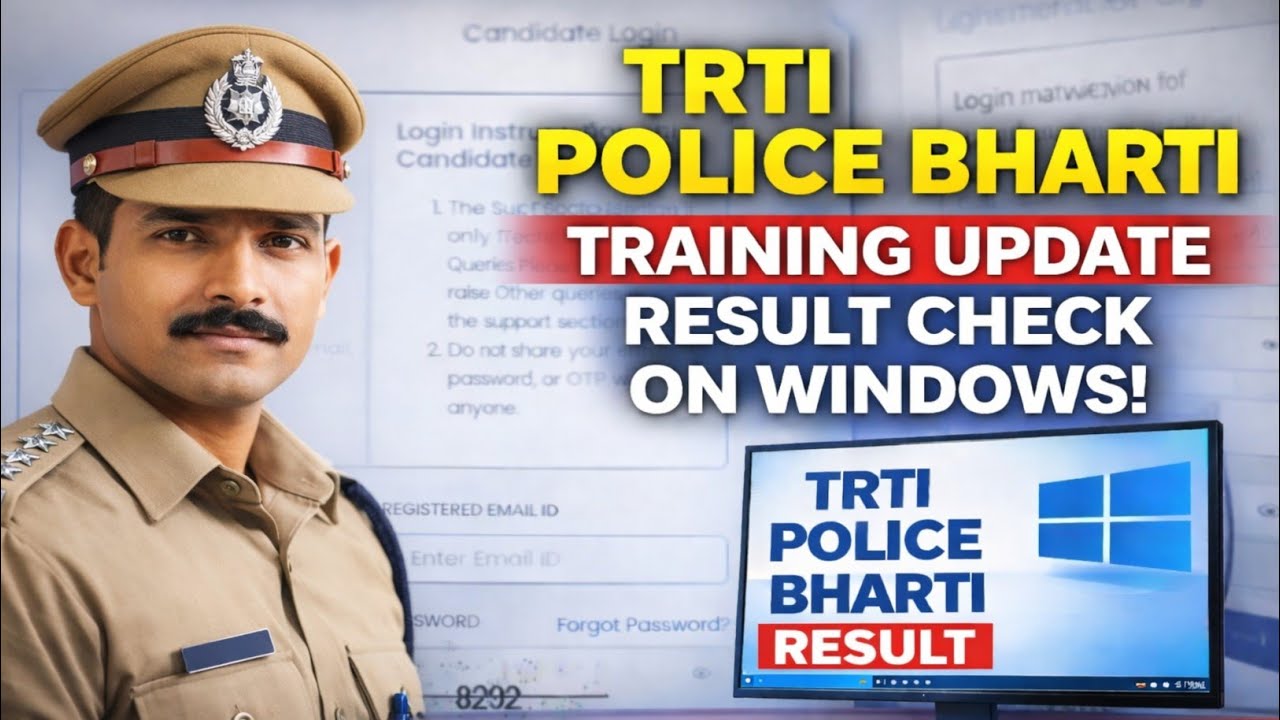 TRTI Police Update असे पहा वैयक्तिक स्वतःचा Result 🔥!!