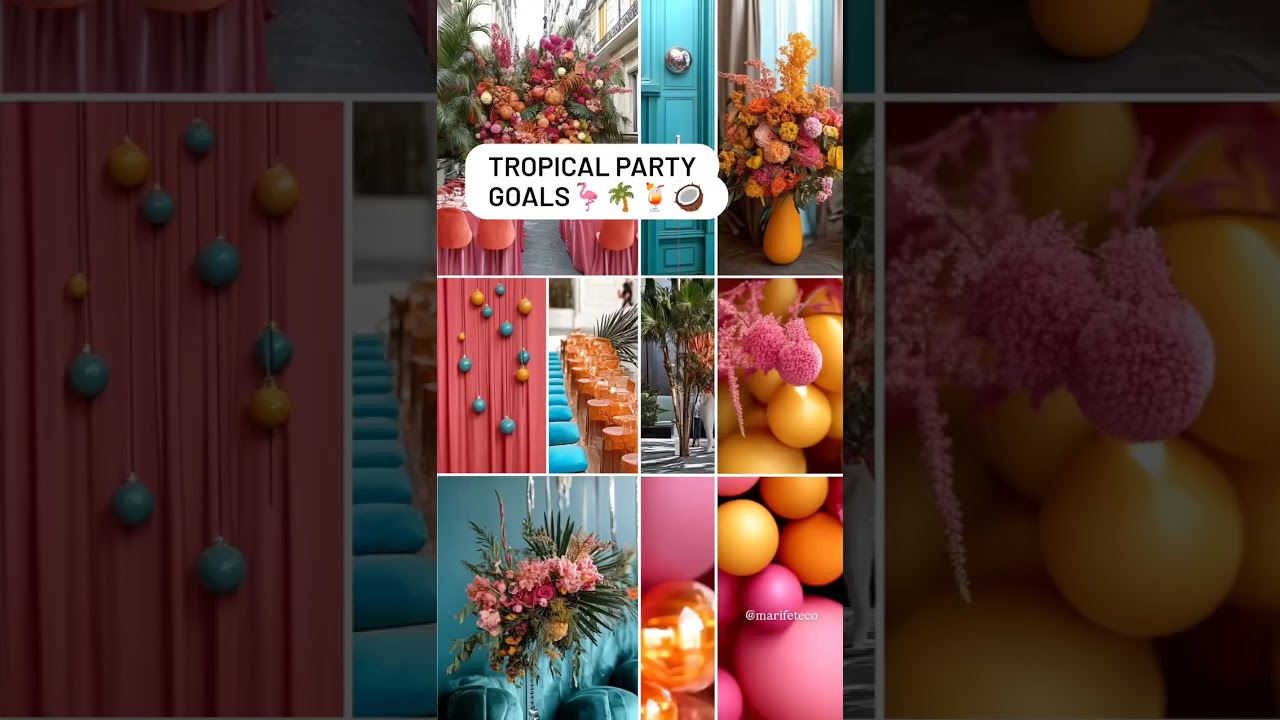 Tropical party vibes 🍹🏝️