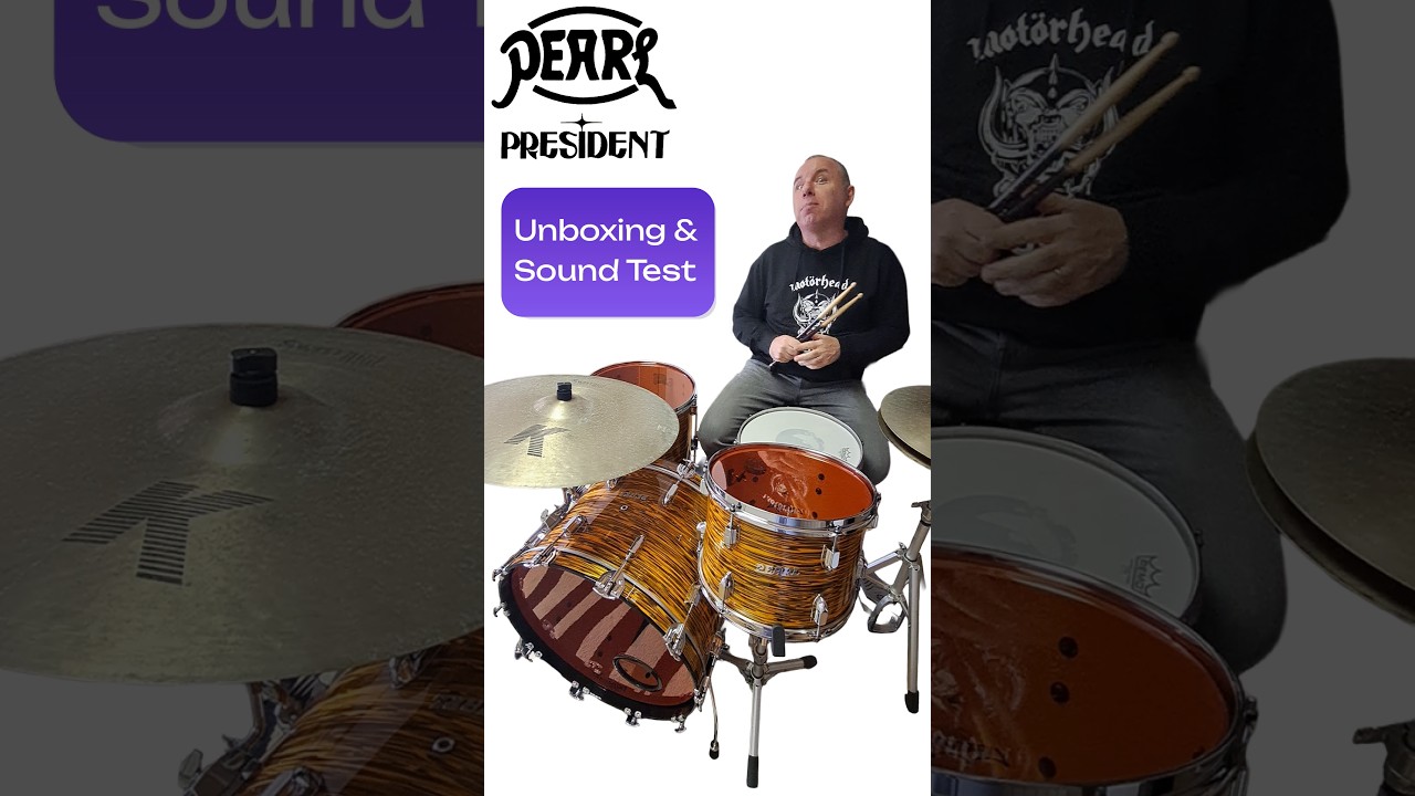 Pearl President Deluxe Unboxing +Sound  Test