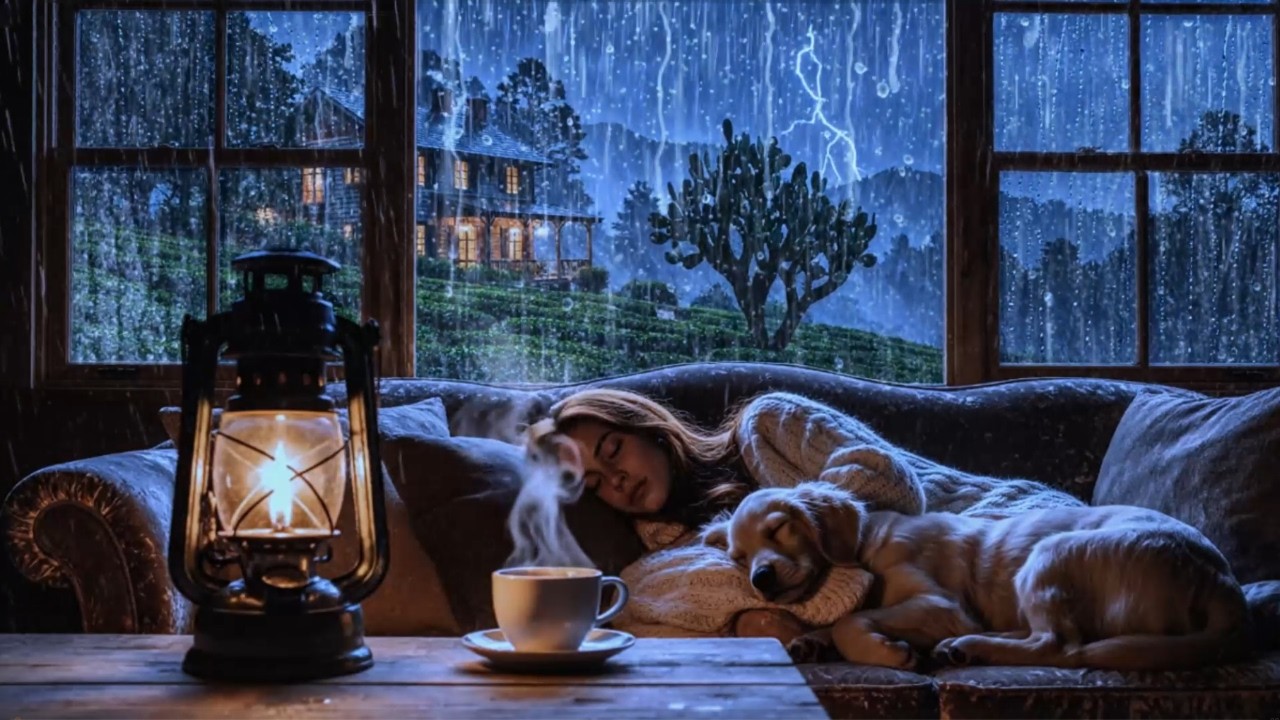 Heavy Rain Sounds 🌧️ Deep Sleep Fast | Calm Night Rain Ambience