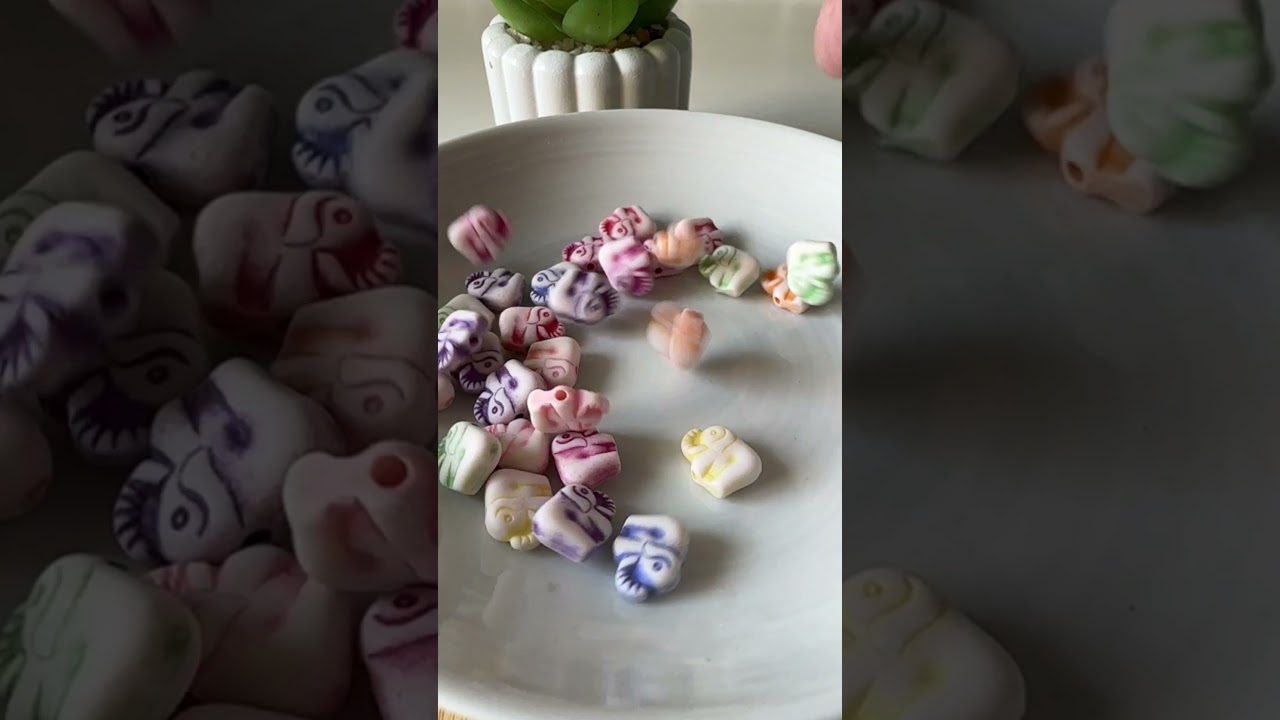 Elephant Beads Mix Colors for DIY Beading Jewelry Crafts.