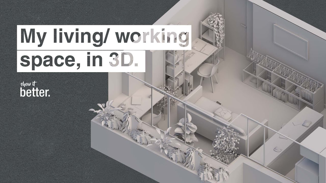 Detailed living space in sketchup and vray. Modeling my living room apartment