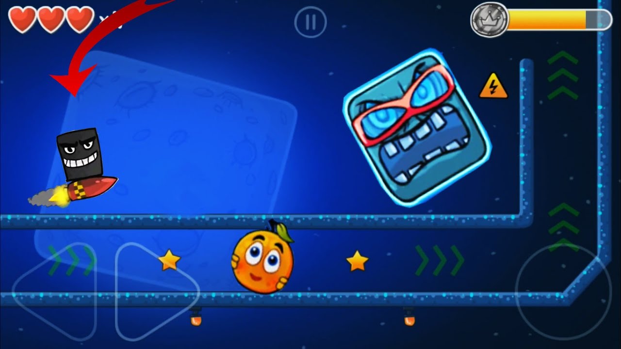RED BALL 4 MOON GETS THE TASTE OF COVER ORANGE BALL BOSS FLOATED(46-60)