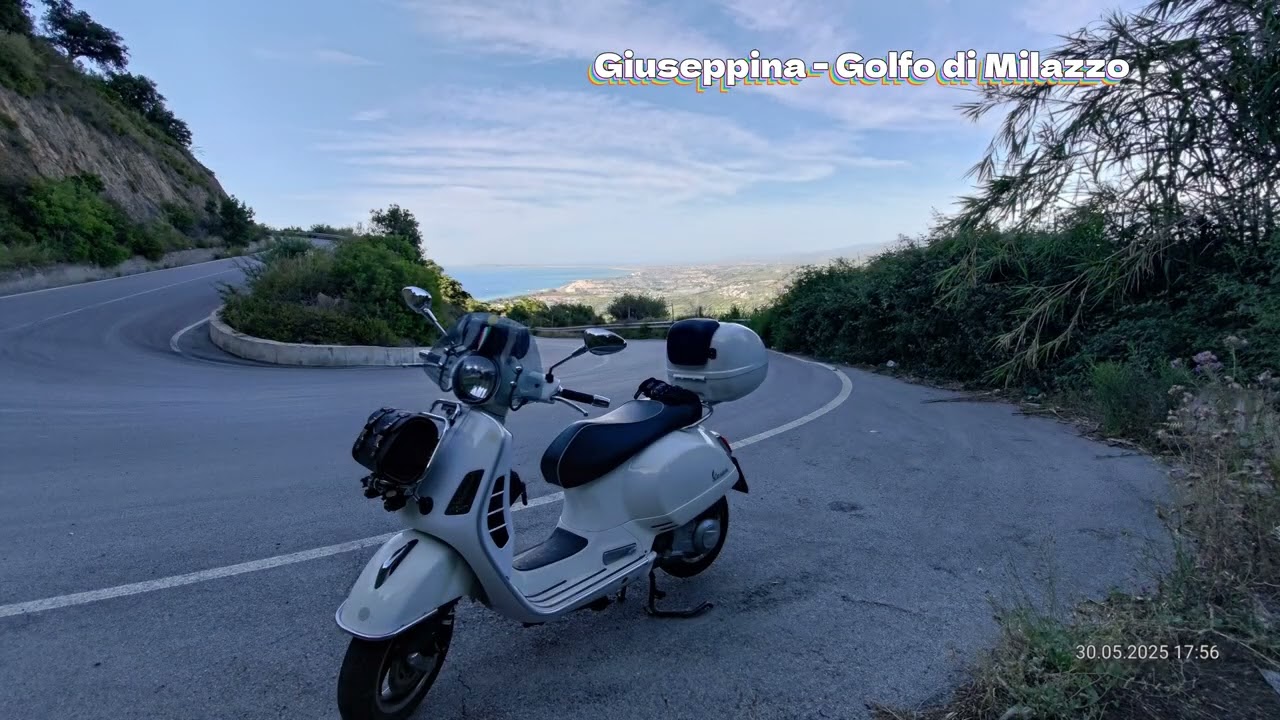 30.05.25 Tour con Vespa 300 GTS Super (Giuseppina)  dai Nebrodi ai Peloritani