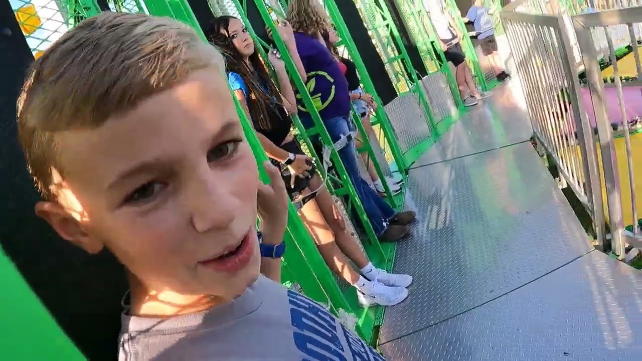 going on the zero gravity at the fair