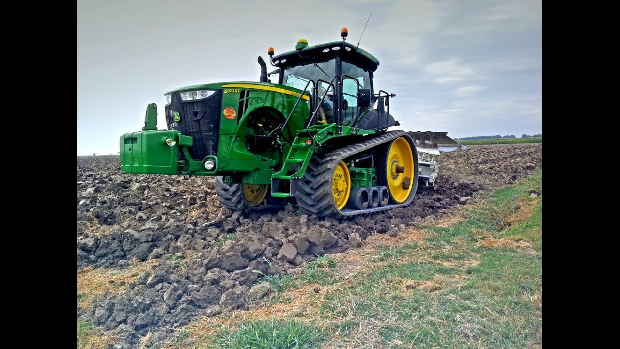 John Deere 8370RT & ER.MO 5 Schaar | RTK Plowing