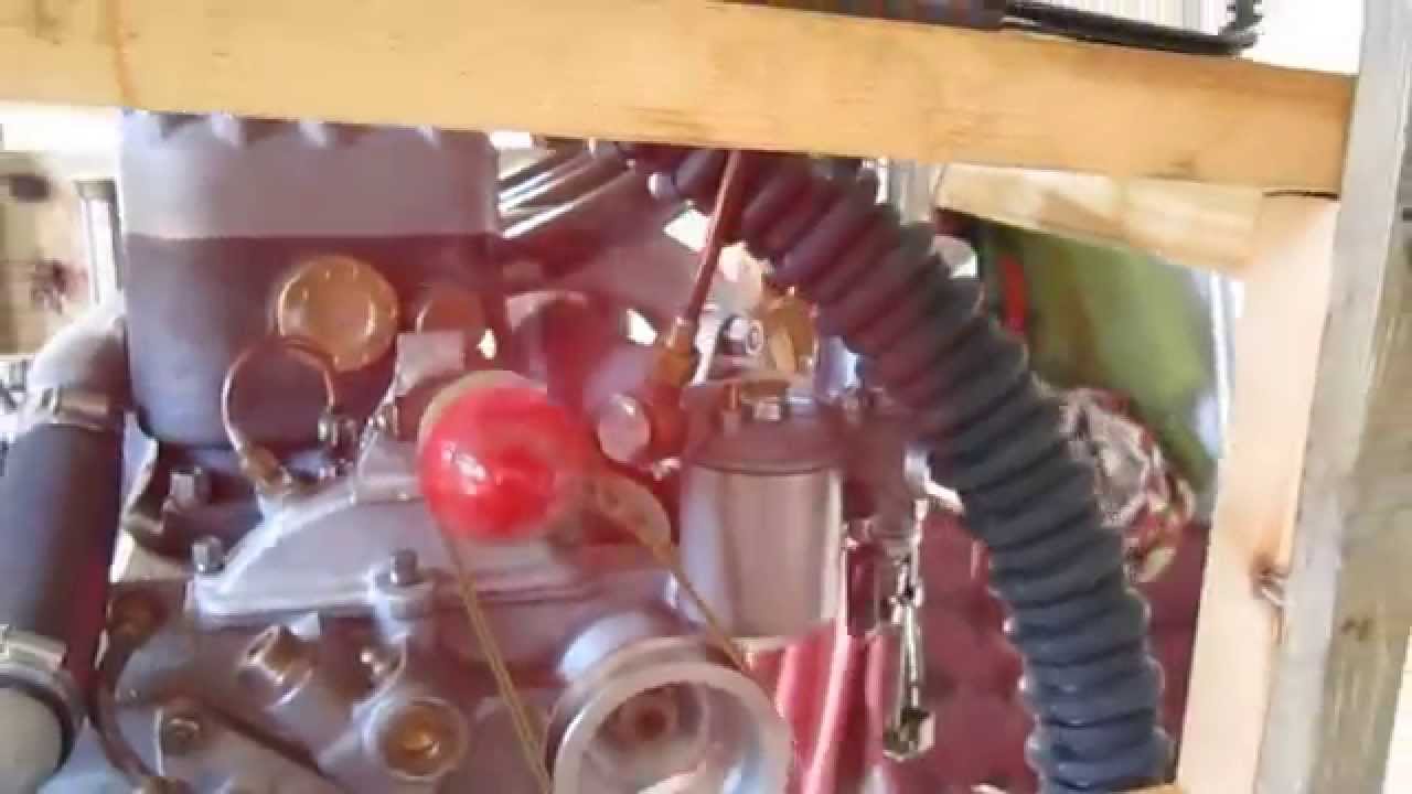 Supercharged Austin 7 engine