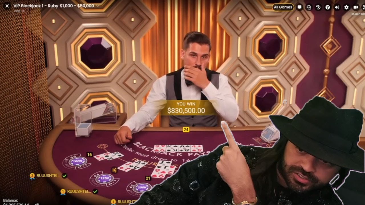 MAX BET BLACKJACK !!! $350,000 HANDS !!! Roshtein BlackJack