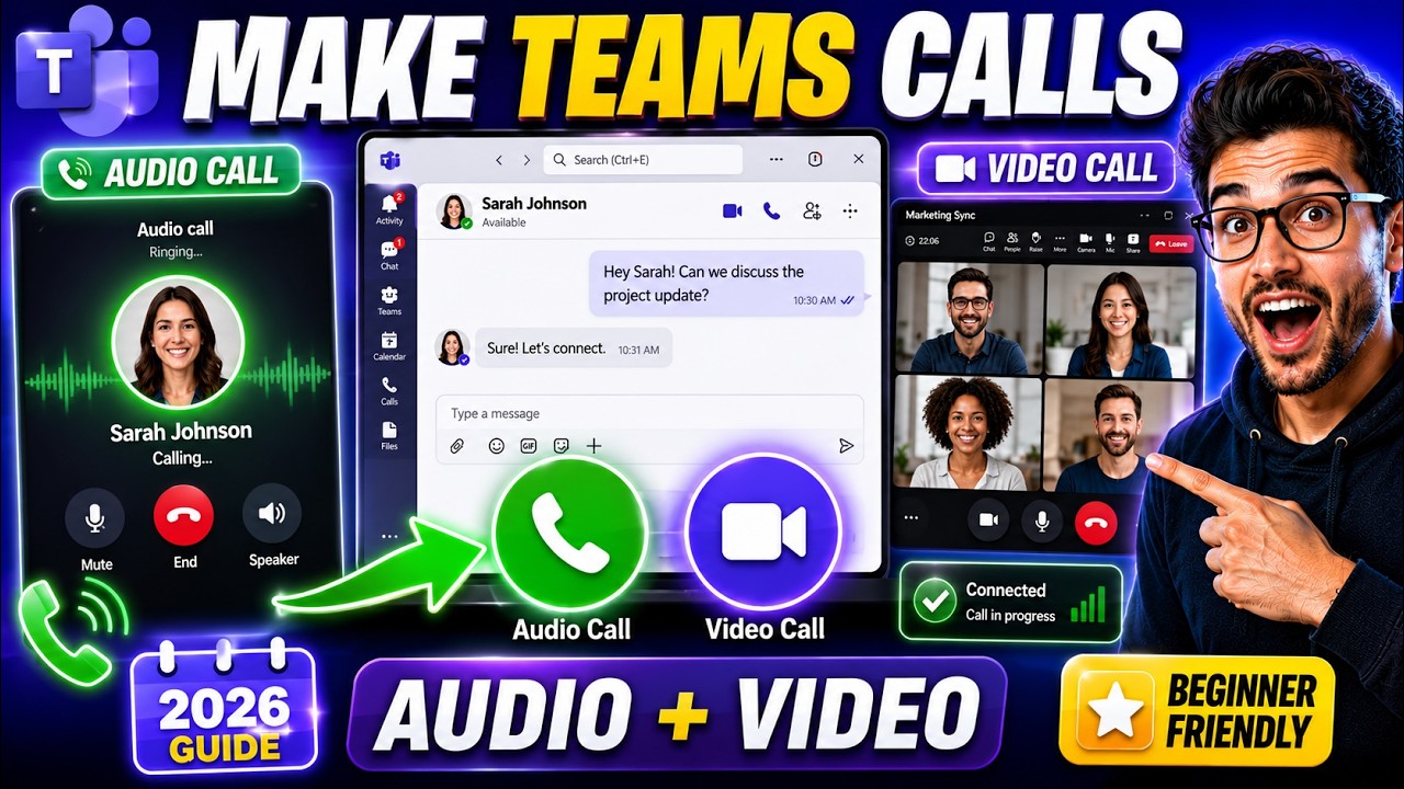 How to Make an Audio or Video Call on Microsoft Teams (2026)