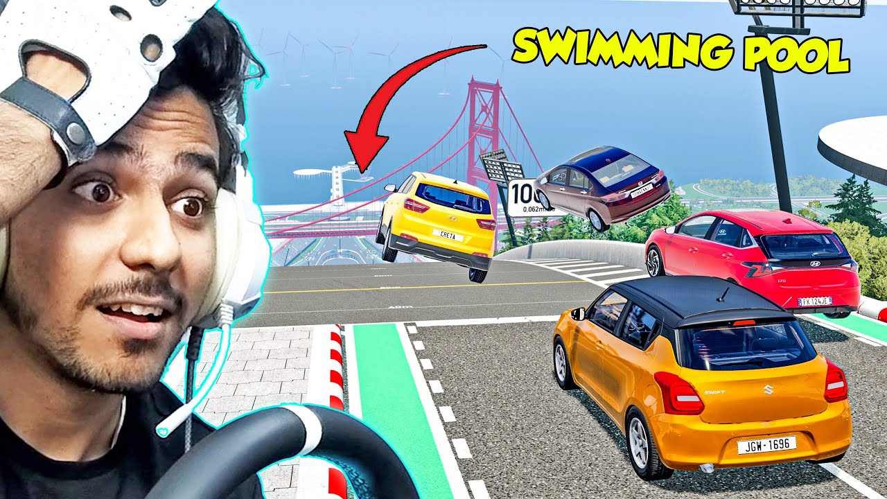 WHICH INDIAN CAR CAN JUMP THE LONGEST??| BeamNG | Chief Shifter