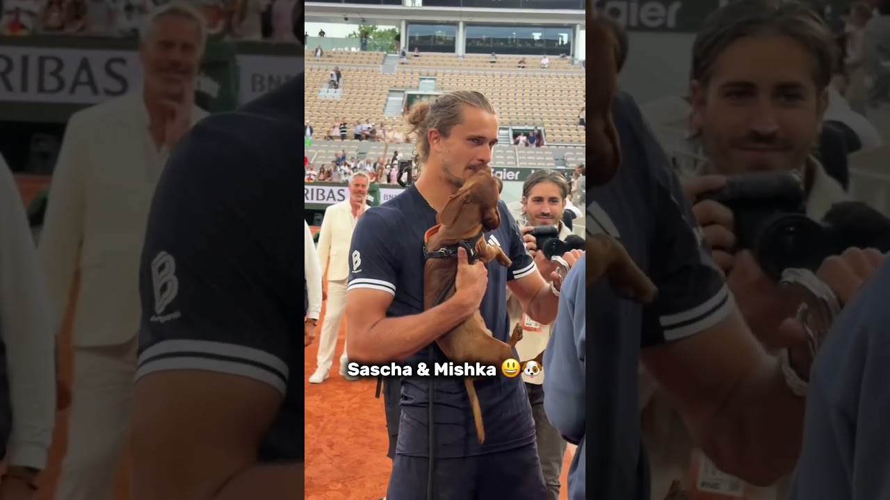 The best partner in crime 🐶🏆 #rolandgarros