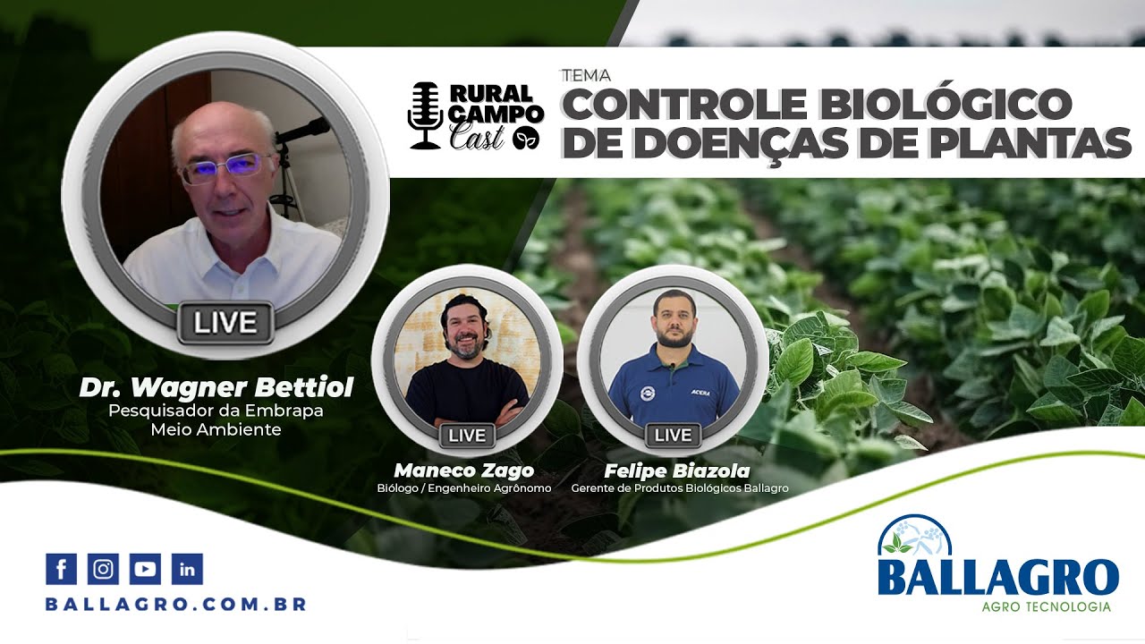 RuralCampoCast - Controle biológico de doenças de plantas - Dr. Wagner Bettiol - Ao 06/07/23 -Ep.#17