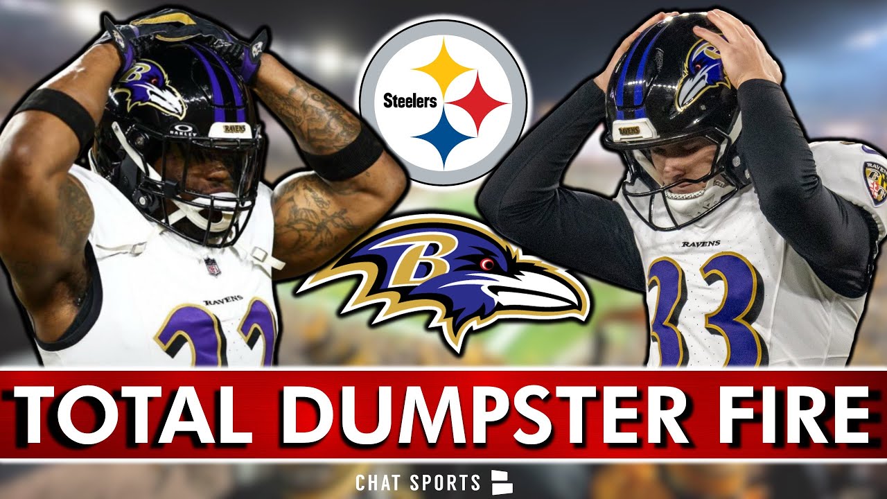 RAVENS ARE A TOTAL DUMPSTER FIRE! Baltimore Ravens vs. Pittsburgh Steelers Instant Reaction
