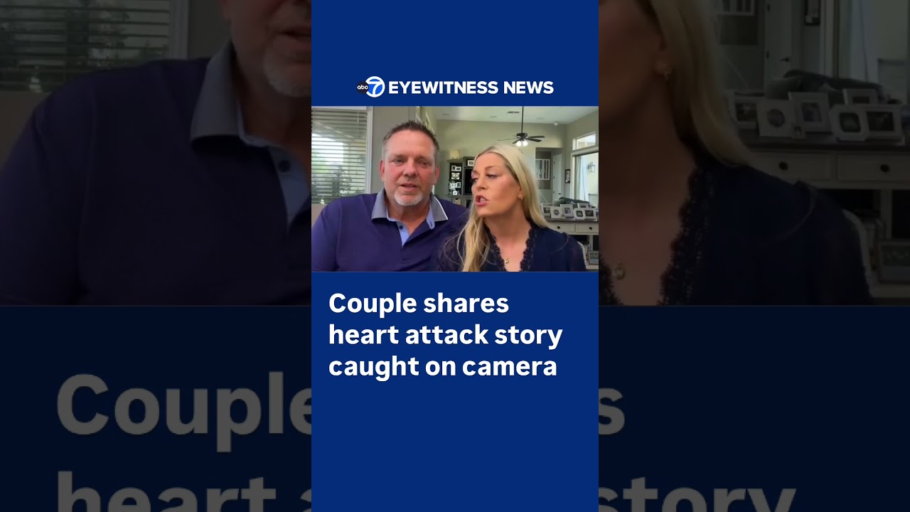 Couple shares heart attack caught on camera