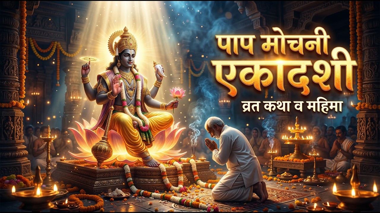 पापमोचनी एकादशी व्रत कथा | Papmochani Ekadashi Vrat Katha | Ekadashi Ki Kahani | Vishnu Bhakti