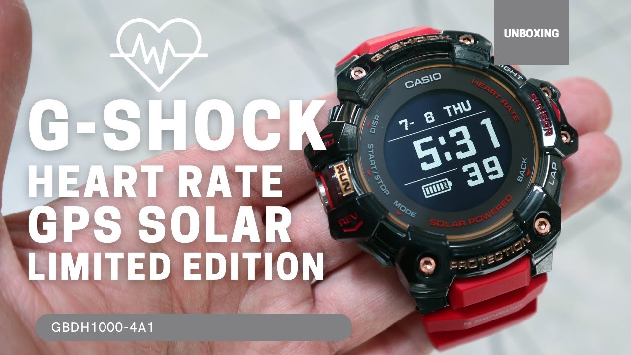 Unboxing G-Shock Heart Rate GPS GBDH1000-4A1 Limited Edition