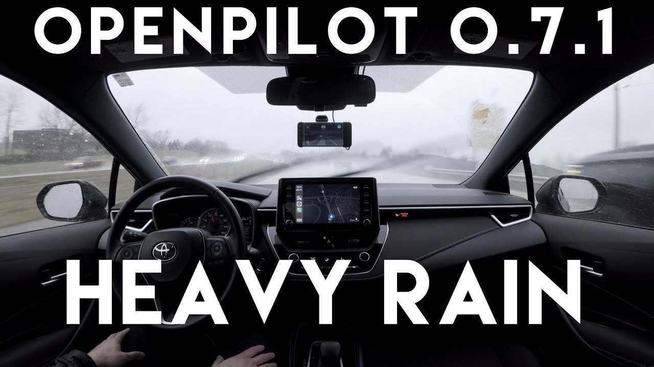 OpenPilot: Self Driving In Heavy Rain