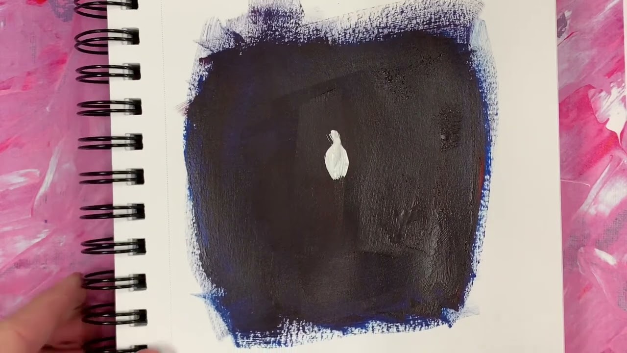 Painting a flame with acrylics