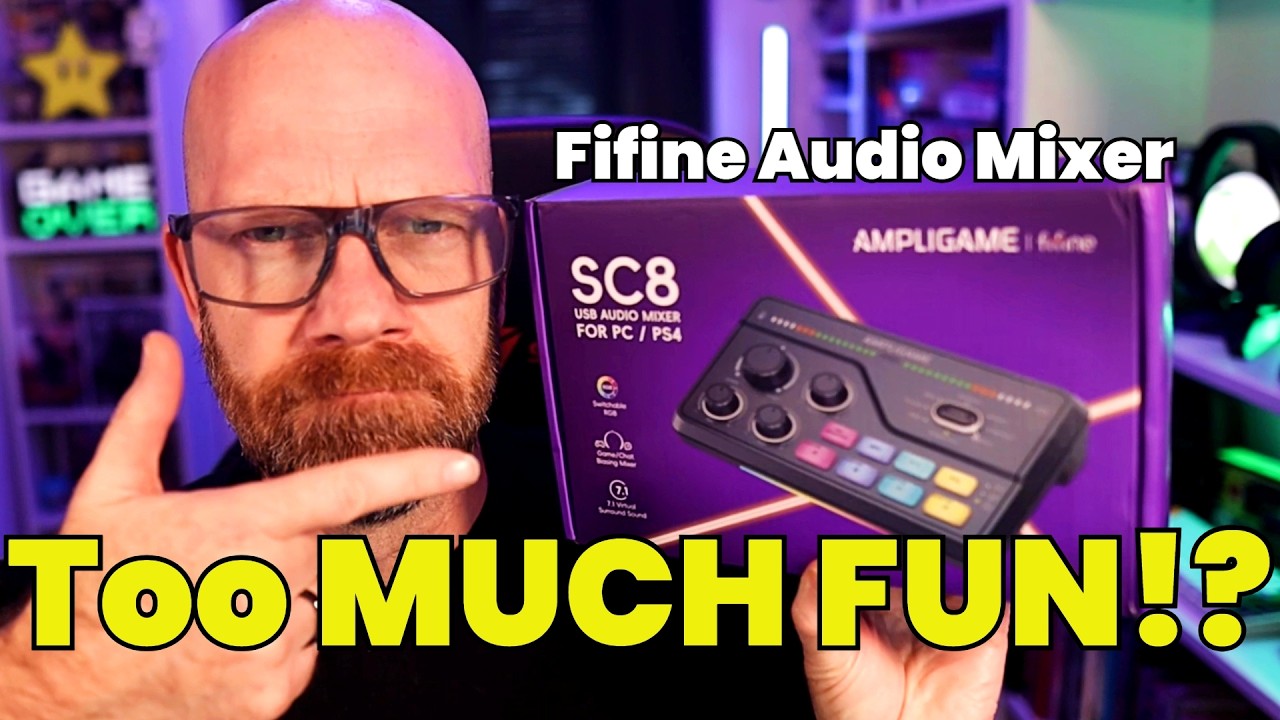 Распаковка и тестирование аудиомикшера Fifine SC8: забавные голосовые эффекты и RGB!