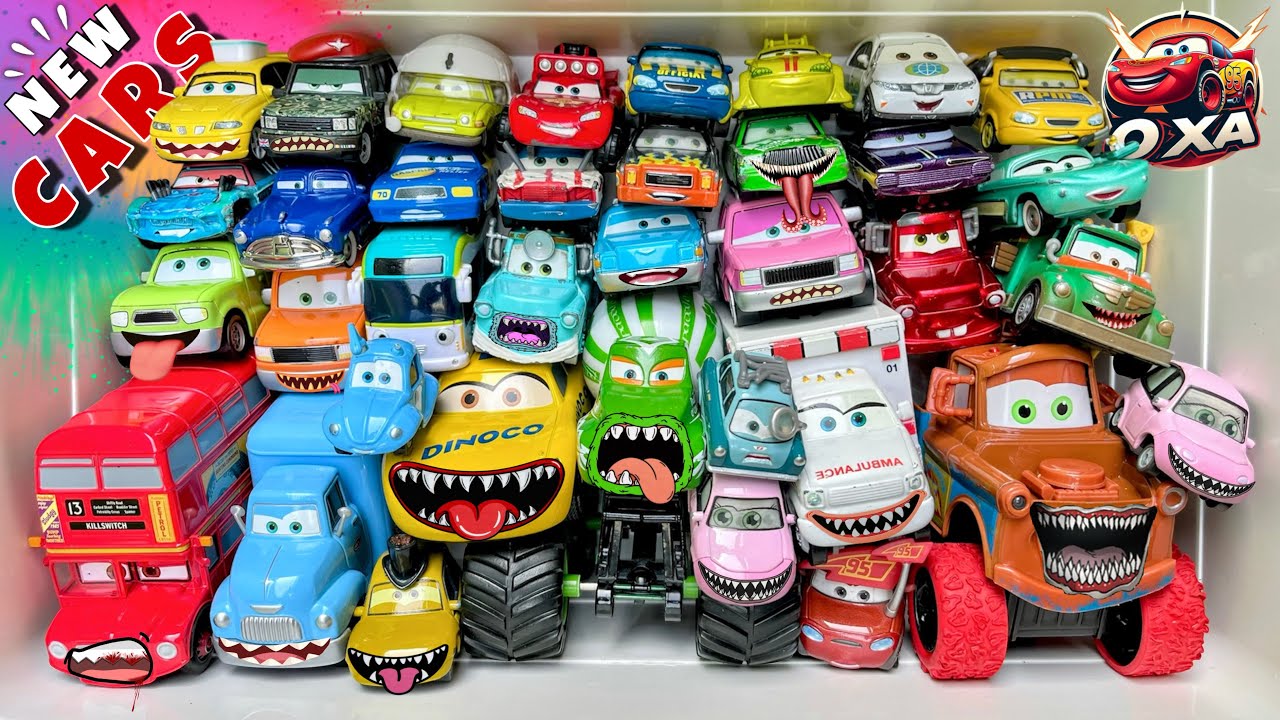 Disney Pixar Cars Unboxing Review | Lightning McQueen, Tow Mater, Chick Hicks, Sally Carrera, Cruz