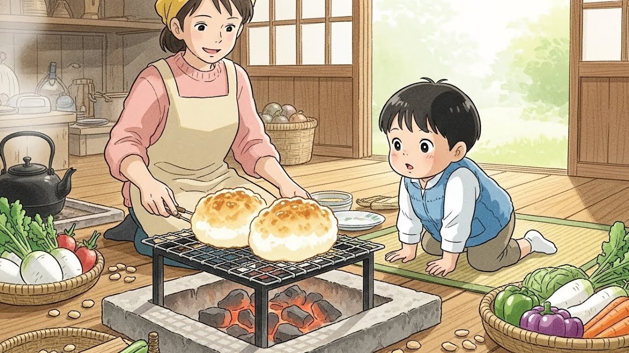Spring Breeze & Chewy Mochi 🌸 Cleaning the Farmhouse (Ghibli ASMR)