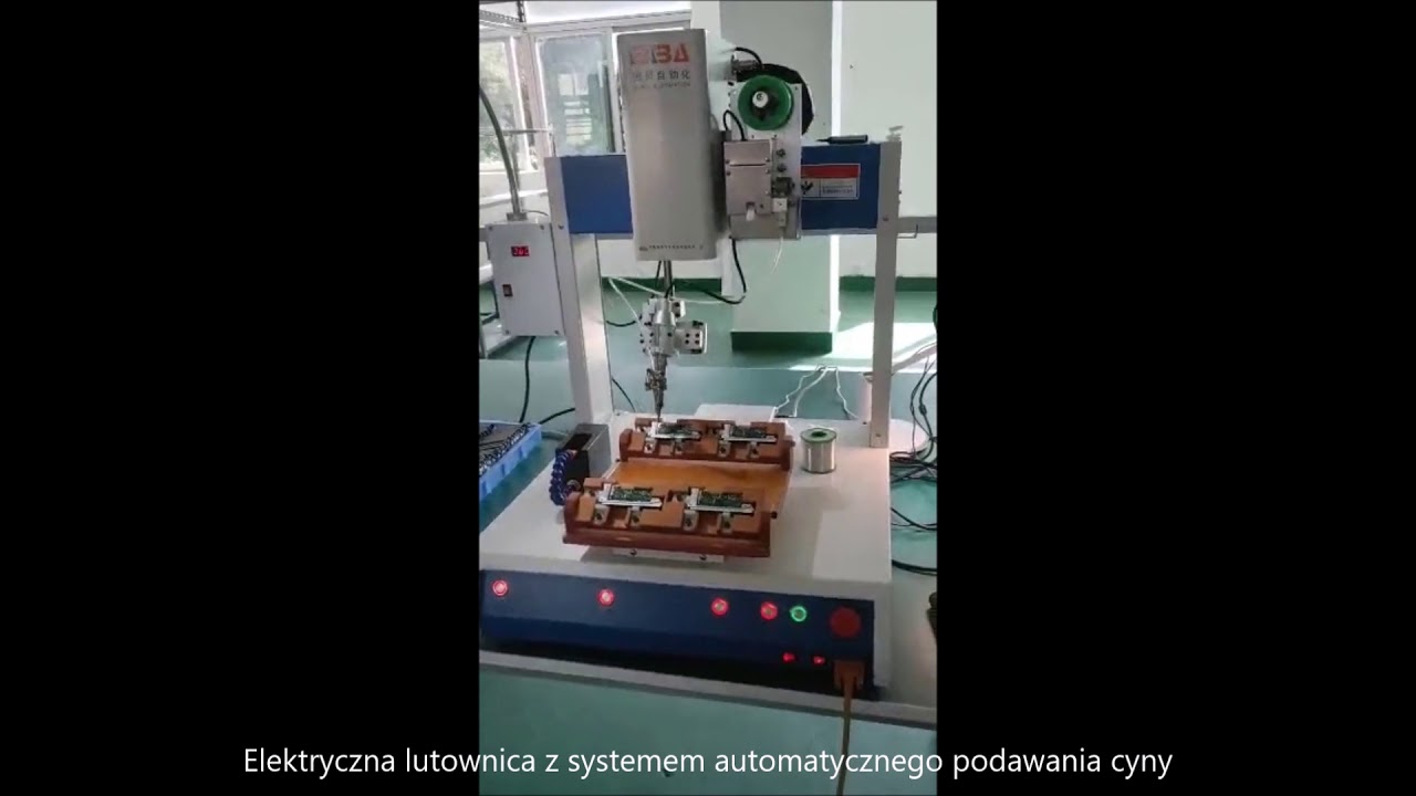 Robot do lutowania PCB, lutownica elektroniczna z systemem automatycznego podawania cyny,  Chinach