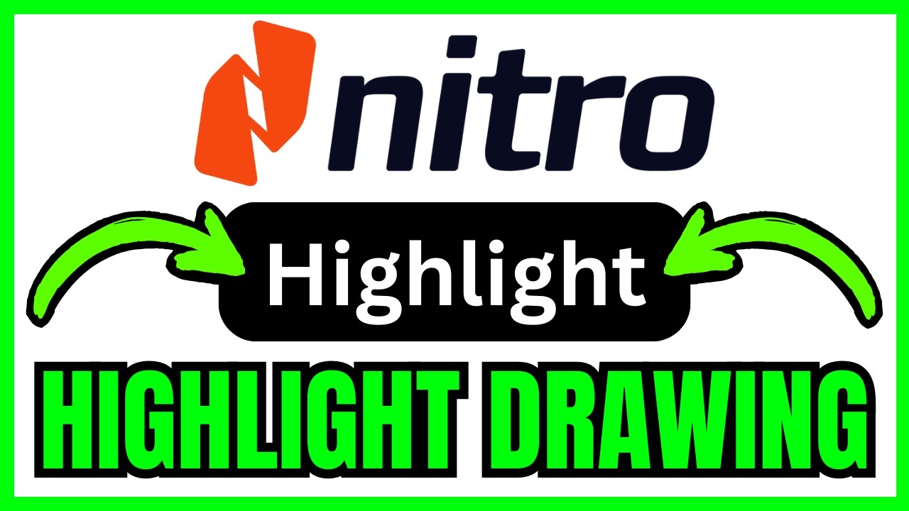 How To HIGHLIGHT DRAWING In Nitro PDF (QUICK & EASY) 2026