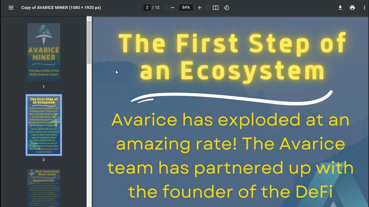 BIG PROJECT LAUNCH FROM THE AVARICE TEAM!!! 🔥 AVARICE BUSD🔥🔥 EARN 4 PERCENT IN DAILY ROI
