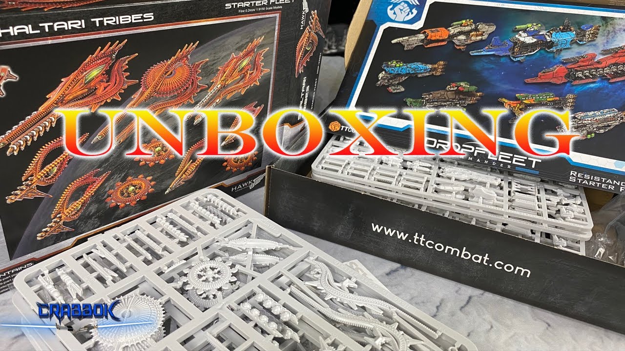 Dropfleet Commander - Shaltari Tribes and Resistance Starter Fleet Unboxing