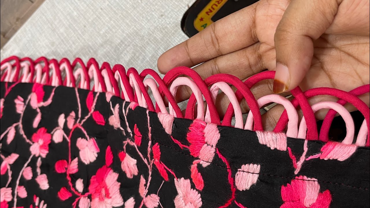 Easy tape trick to make beautiful design with fabric cord for sleeves, shirts & trouser bottoms🔥🧵✂️