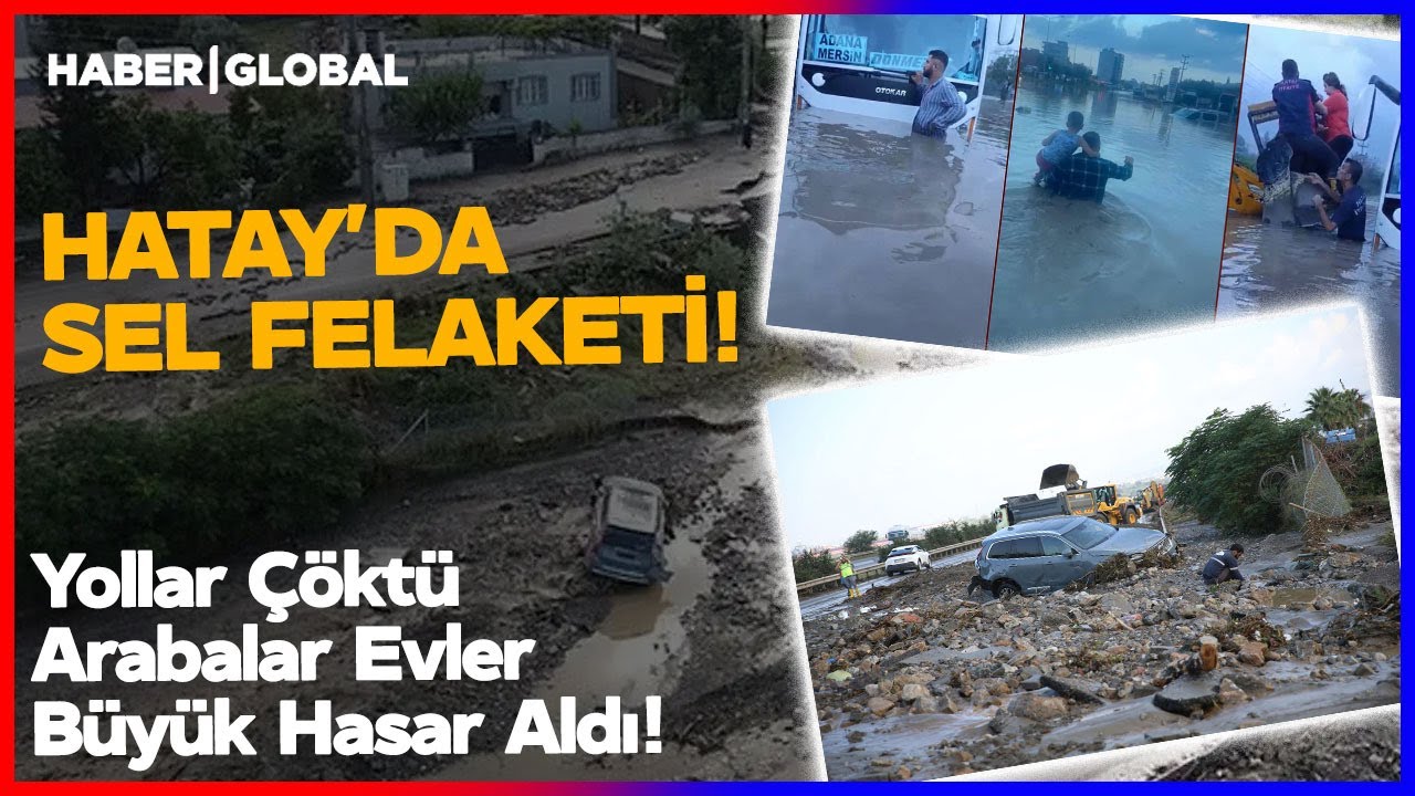 Hatay Yine Felaketi Yaşıyor! Yollar Çöktü Evler Zarar Gördü!
