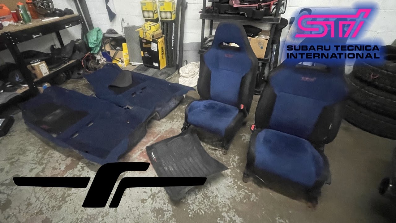INSTALLING BLUE STI CARPET IN FORESTER!