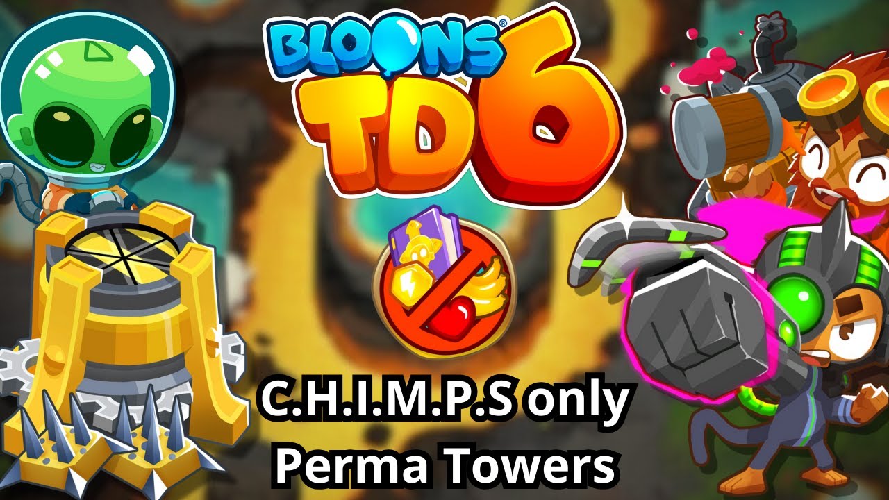Beating C.H.I.M.P.S. with only Perma-Towers! - BloonsTD6