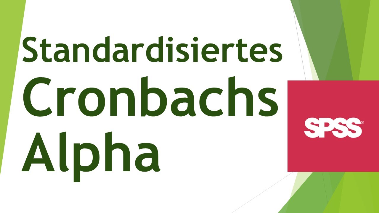 Standardisiertes Cronbachs Alpha in SPSS berechnen - Daten analysieren in SPSS (102)