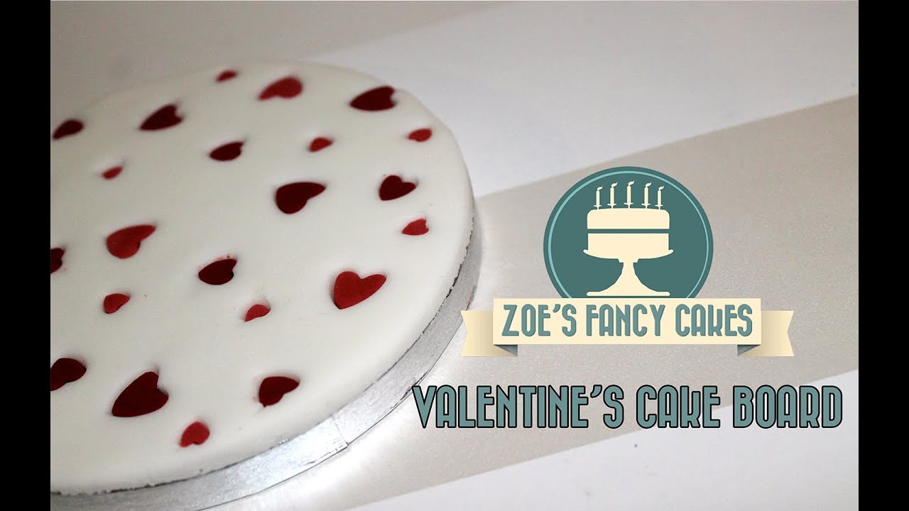 How to make a valentines heart cake board cake decorating valentines How To Tutorial