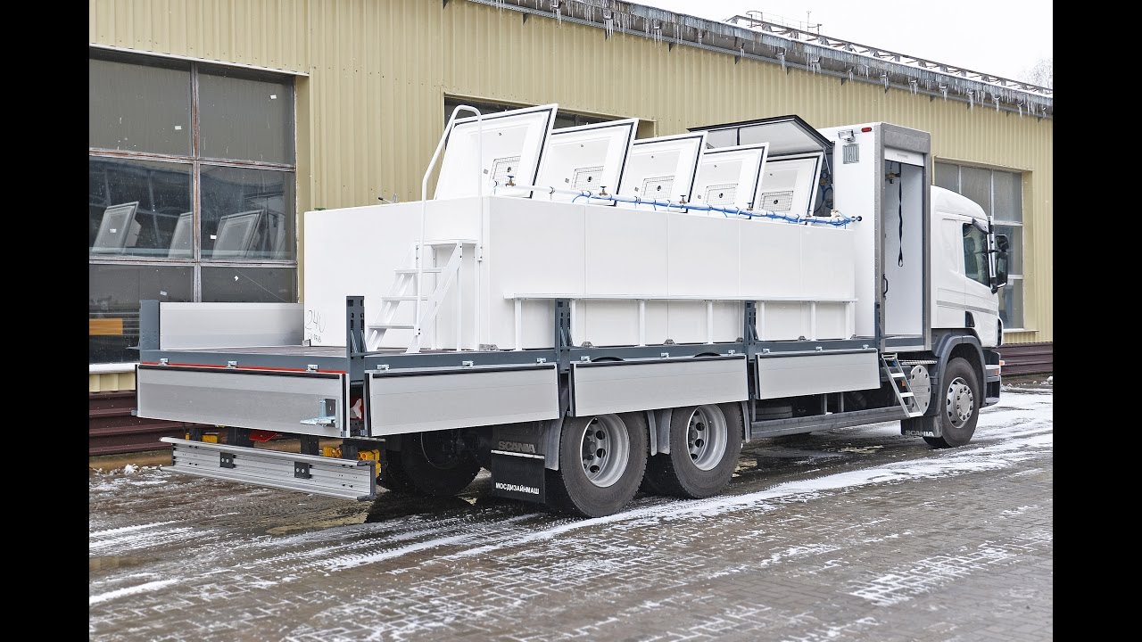 Scania P 360 бортовая платформа, предназначенная для разведения и перевозки рыбы