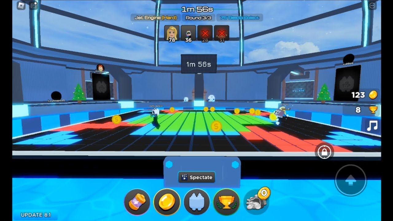 Am I better at this game?!😱*roblox color escape* #4