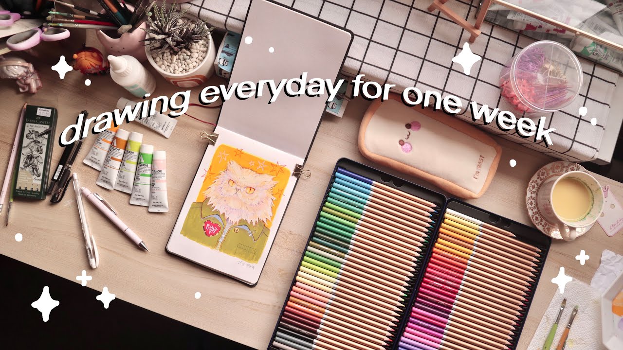 drawing everyday for one week ✏️